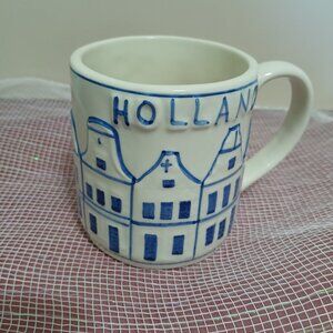 Trophee-Amsterdam/Holland Blue & White Canal House Mug